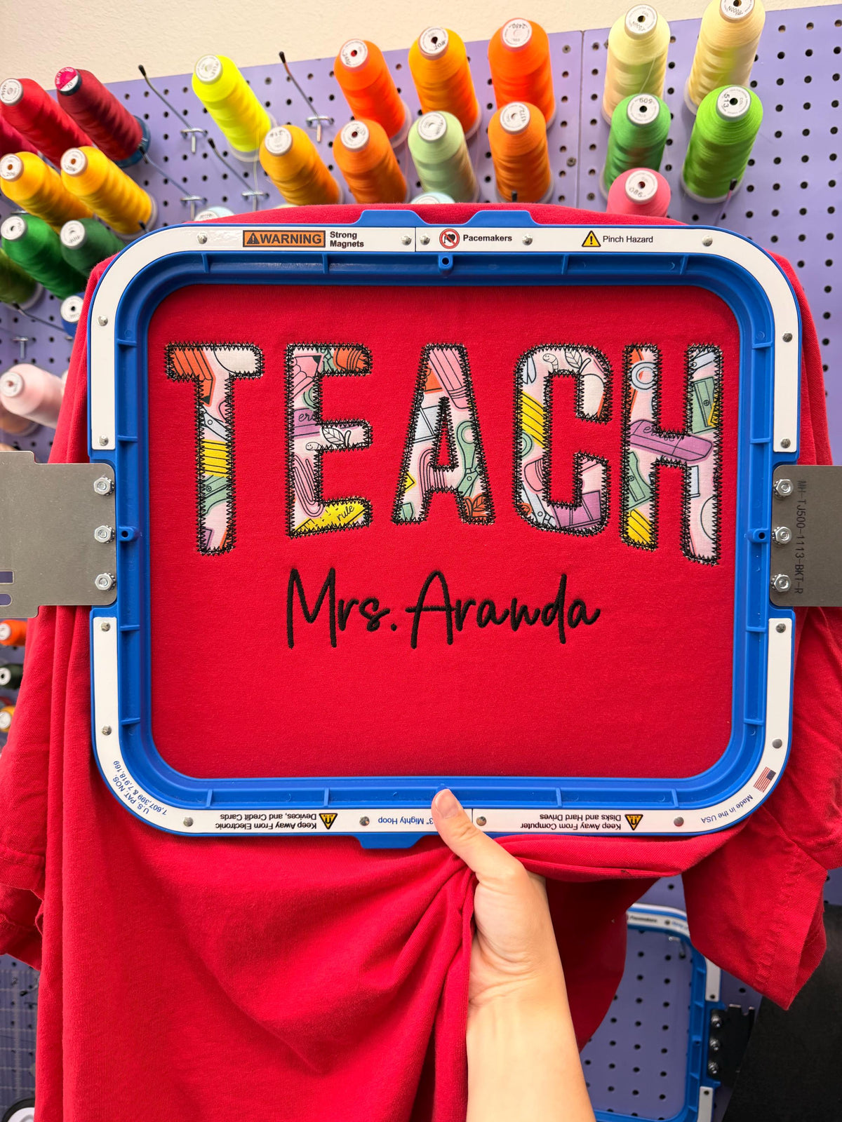 Personalized Teacher Embroidered Shirt