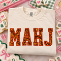 Sequins Mahjong Embroidered Shirt